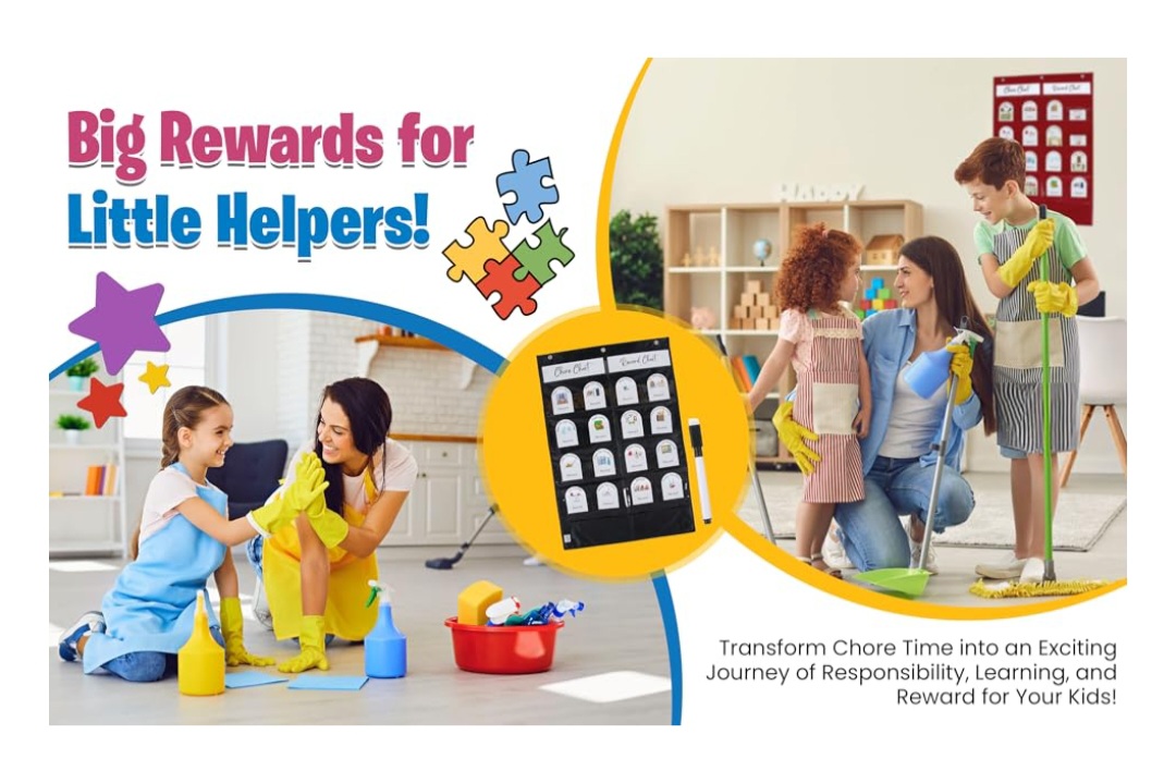 Big rewards for little helpers — kids using the chore chart